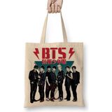 Bts 80's Vintage Dark Wild Bez Çanta Uzun Saplı - Açık Bej - 40 X 40