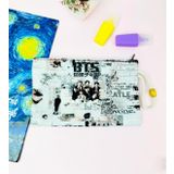 Bts Tasarımlı Bez Kalemlik Cüzdan