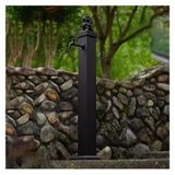 Bu 304 Paslanmaz Çelik Dikey Bahçe Su Sütunu, Açık Avlu Su Özelliği, Kilitli Tamamen Bakır Musluk ile Bağımsız Bahçe Su Borusu (E, 116cm)