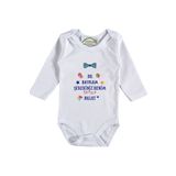 Bu Bayram Şekeri Benim Yazılı Erkek Bebek Zıbın, 3 Yaş, Erkek, Beyaz