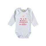 Bu Bayram Şekeri Benim Yazılı Kız Bebek Zıbın, 3 Ay, Beyaz