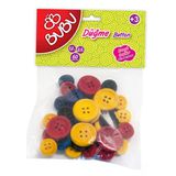 Bu-Bu Düğme 1,2cm - 2,5cm 60'lı Renkli
