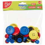 BU-BU DÜĞME 1,2CM (50 ADET) - 2,5CM (10 ADET) 60'LI RENKLİ