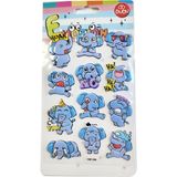Bu-Bu Emotıons Stıckers Elephants 10,9x20,5 BUBU-SWP-1806