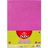 Bu-Bu Fon Karton Simli 50X70 Cm Pembe 10 Lu Simli Pembe Fon Kartonu