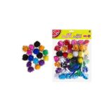 Bu-Bu Ponpon Simli 3 Cm 50li Karma Paket