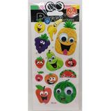 Bu-Bu Puffy Stıckers Oynar Gözlü Meyveler 9x21 BUBU-SWP-2102