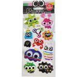 Bu-Bu Puffy Stıckers Oynar Gözlü Monsters 9x21 (S) BUBU-SWP-2003