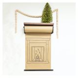 Bu Çevre Dostu Kraft Kağıt Rulo Dağıtıcı ve Kesici - Duvara Monte, Mutfak/Çiftlik Evi/Cwall Dekoru, Depolama Raflı Kağıt Rulo Tutacağı/70 Cm/27,5 inç Genişliğinde
