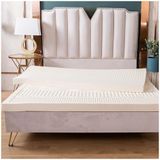 Bu Doğal Lateks Yatak, Kalın Yumuşak Yatak Üstü Taşınabilir Basıncı Azaltır, Organik Lateks Yatak Örtüsü, 7,5 cm, 135 x 190 cm (53x75 inç)