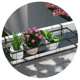 Bu Ferforje Saksı Standı, İç Mekan Pencere Eşiği Rafı | Yer Tasarruflu, Güvenli, Balkon Korkuluk Kancaları, Açık Bahçe için Saksı Rafı