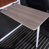 Bu Karavan Katlanır Piknik Masası Sentetik Panel ve Çelik Borudan Yapılmıştır, Çıkarılabilir Tabanlı Taşınabilir Katlanır Araba Masası, B için Muhafaza ile donatılmıştır