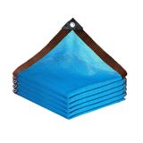 Bu Kuşgözü Gölge Örtüsü, Çardaklar, Seralar ve Bitki Büyümesi için Dayanıklı Bahçe Ağı, Mavi Dikdörtgen Gölgelik Ağı (2 x 12 m) - Tavuk kümeleri ve Kullanım için Mükemmel