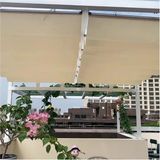 Bu Su Geçirmez, Geri Çekilebilir Pergola Çatısı – Dış Mekan Için Güneş Koruma Tentesi, Kaydırma Kablolu ve Teras, Bahçe, Tavan, Çardak, Veranda Için ( - Standart - Çok Renkli