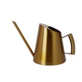 Bu uzun ağızlı paslanmaz çelik sulama kabı, çiçek ve iç mekan bitkileri sulamak için idealdir (renk: altın, boyut: 1500 ml).