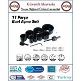 Buat Açma Seti - Ahşap - Alçıpan Panç Seti - 11 Parça