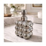 Bubble Cam Sıvı Sabunluk, 300 ml - Beyaz, 9,5X6,5X15 cm (Metalik Gri) - 0,25 gr