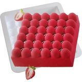 Bubble Profesyonel Silikon Kek Pasta Kalıbı - Beyaz