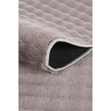 Bubble Puffy Post Peluş Kesme Halı Yolluk Kaymaz Taban Yıkanabilir Pofuduk Oturma Salon Çocuk Yatak Mutfak Koridor Odası - Antrasit - 80 x 200 cm