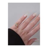 Bubbleatelier Gold Mini Yelpaze Serçe Parmak Yüzüğü