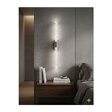 Bubblelight Large 51 cm Modern Tasarım LED Aplik - Duvar Lambası - Antrasit Gri - Pilli - Beyaz LED
