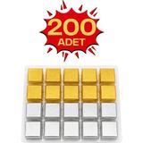 Bubi Çikolata Altın & Gümüş Sargılı Sütlü Madlen 200 Adet Ikramlık Çikolata