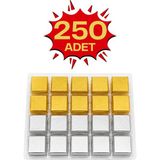 Bubi Çikolata Altın & Gümüş Sargılı Sütlü Madlen 250 Adet Ikramlık Çikolata