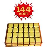 Bubi Çikolata Altın Sargılı Sütlü Madlen 140 Adet İkramlık Çikolata
