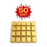 Bubi Çikolata Altın Sargılı Sütlü Madlen 50 Adet İkramlık Çikolata