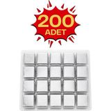 Bubi Çikolata Gümüş Sargılı Sütlü Madlen 200 Adet Ikramlık Çikolata