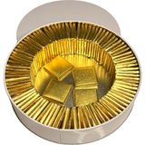 Bubi Çikolata Metal Kutuda Altın Sargılı Sütlü Madlen 100 Adet Ikramlık Çikolata
