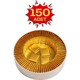 Bubi Çikolata Metal Kutuda Altın Sargılı Sütlü Madlen 150 Adet Ikramlık Çikolata