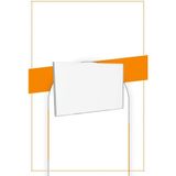 Bubi Studios A4 U Tipi Yatay 5'li Masa Üstü 2.8 mm Şeffaf Pleksi Föylük Broşürlük