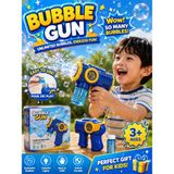 Bubiee Baby Basmalı Otomatik Köpük Tabancası - Işıklı Pilli Baloncuk Çıkartan Çocuk Oyuncağı - Mavi