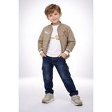Bubiee Baby Erkek Çocuk Ayıcık Baskılı 3'lü Set- Bomber Ceket Sweatshirt ve Kargo Pantolon - Çok Renkli - 5 - 6 Yaş