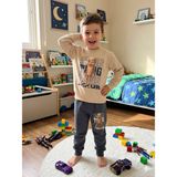 Bubiee Baby Erkek Çocuk Iki Iplik Mevsimlik Alt Üst Eşofman Takımı Tung Tung Sahur - 4 - 5 Yaş - Gri Krem