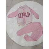 Bubiee Baby Kız Çocuk Pudra Renkli 2 Iplik 3'lü Takım - Şişme Yelek, Sweatshirt ve Eşofman Altı - Pudra Pembe - 4 Yaş