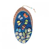 Bubigo Bahar Temalı Seramik Duvar Süsü, Ebat: 14.5cm x 27cm
