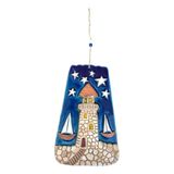 Bubigo Deniz Feneri Temalı Seramik Duvar Süsü, Ebat: 19cm x 29.5cm