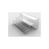 BUBİSTUDİOS Özel Tasarım Pleksi 3 Katlı Merdiven Stand (ŞEFFAF 30CM) - 1 - Plastik - 30 x 20 - Makyaj - 10