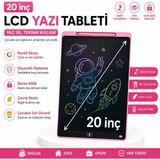 Bubitechh Dijital Çocuk Tableti Yazı Çizim Tahtası Eğitim Tableti 20 Inç - Pembe