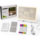 Bubitechh Işıklı Yazı Tahtası LED Drawing Board Çocuklar Için Eğlenceli Dıy Akrilik Lamba Beyaz
