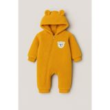 Bubito Ayıcık Figürlü Fermuarlı Peluş Bebek Çocuk Uyku Tulumu Welsoft-Hardal