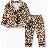 Bubito Kız Bebek Leopar Desenli 2'li Pijama Takımı - Çok Renkli - 1 Yaş
