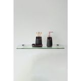 Bubizde Cam Etejer Rafı - Cam Raf - Banyo Rafı - Duvar Rafı - Mutfak Rafı 12x50cm Temperli Şeffaf Cam