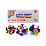 Bubu 10-20-30 Mm Karışık Simli Ponpon 80 Li Bubu-hs0026
