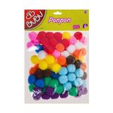 Bubu 2cm Ponpon 100 Adet Renkli Okul Ürünleri Sarf Malzemeleri Çeşitleri