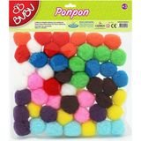 Bubu 50'li 3 cm Ponpon BU-BU00110 - Çok Renkli