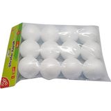 Bubu 6 Cm Strafor Köpük Top 12'li Paket İçinde Eğlenceli Oyun Malzemesi - Çok Renkli