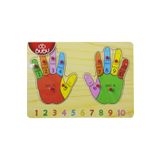 Bubu Ahşap Puzzle Parmaklar 30 X 21,5 X 0,8 Cm 12 Parçalı +3 Yaş